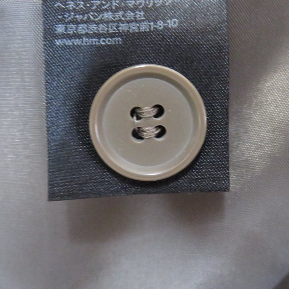 H&M* Women's Fully Lined Half Side Zip Front Pockets A-Line Tan Skirt~ Size 10 - Picture 8 of 8